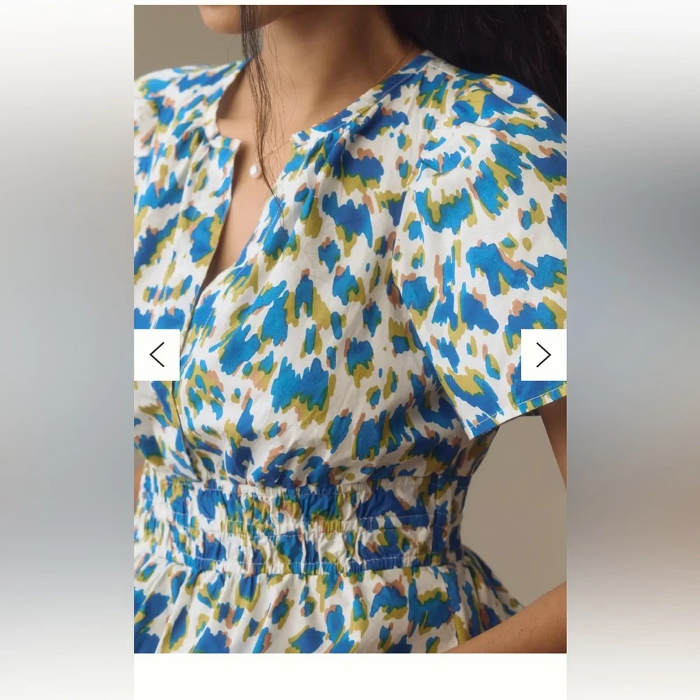 Anthropologie multicolor blouse size S